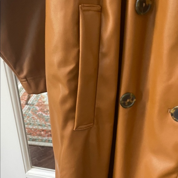 Women's Brown Trench Coat - Picture 6 of 9